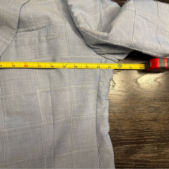 Brooks Brothers Chambray Patchwork Blazer USA Made - Picture 4 of 9